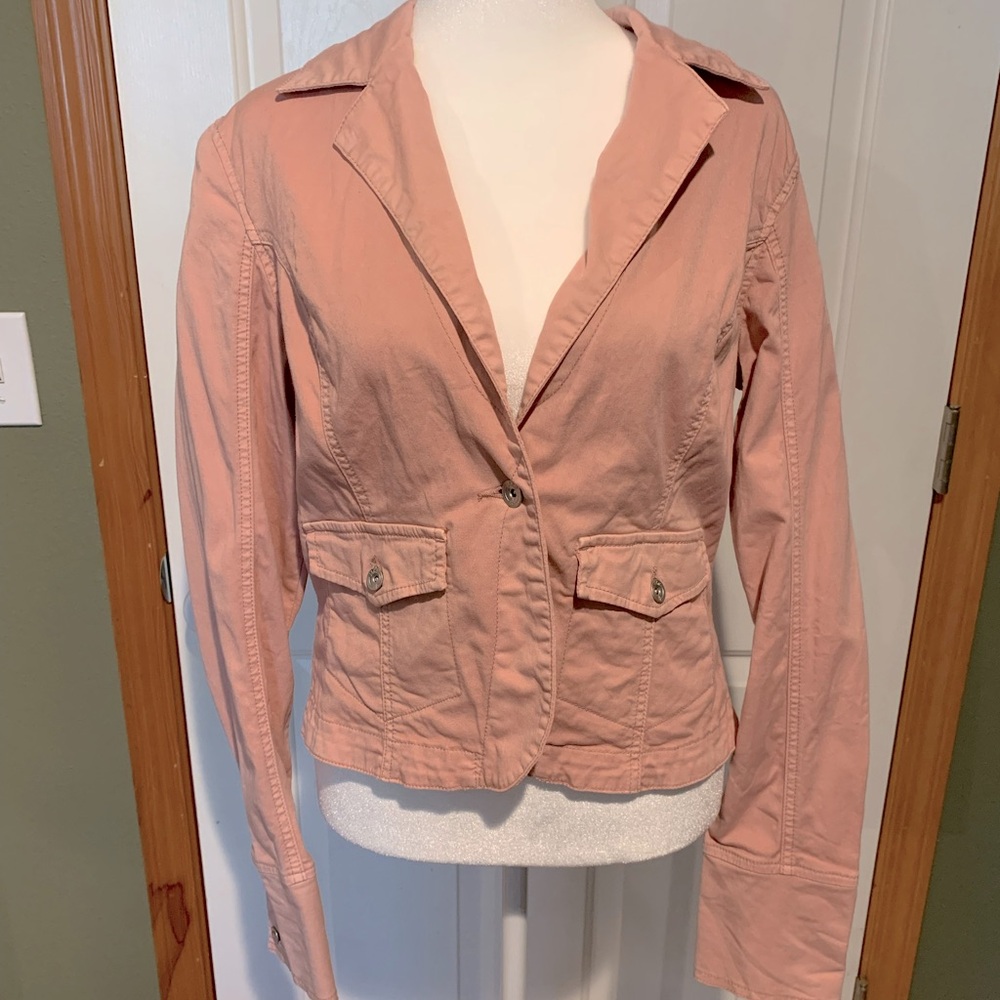 Pink denim jacket!